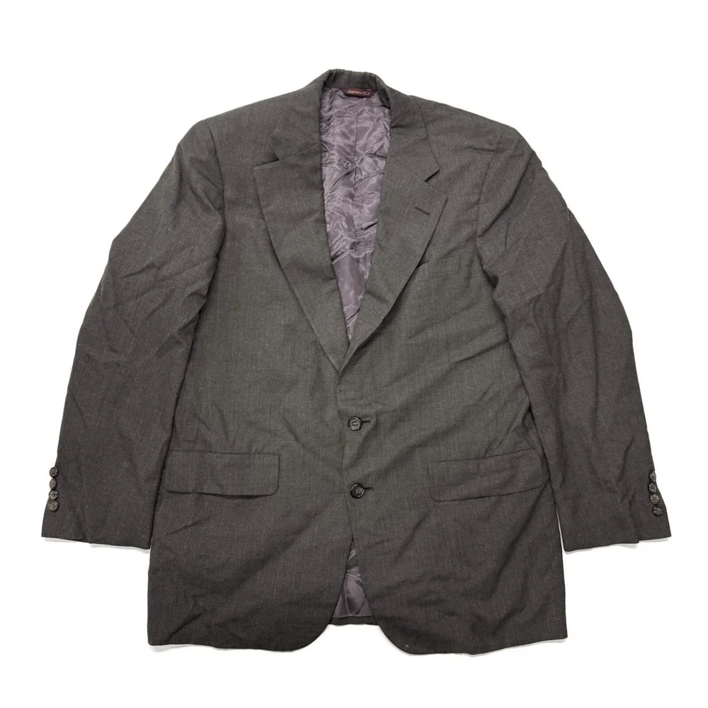 Hickey Freeman Canterbury Wool Sport Coat Suit Jacket Blazer Men 40R Brown Union